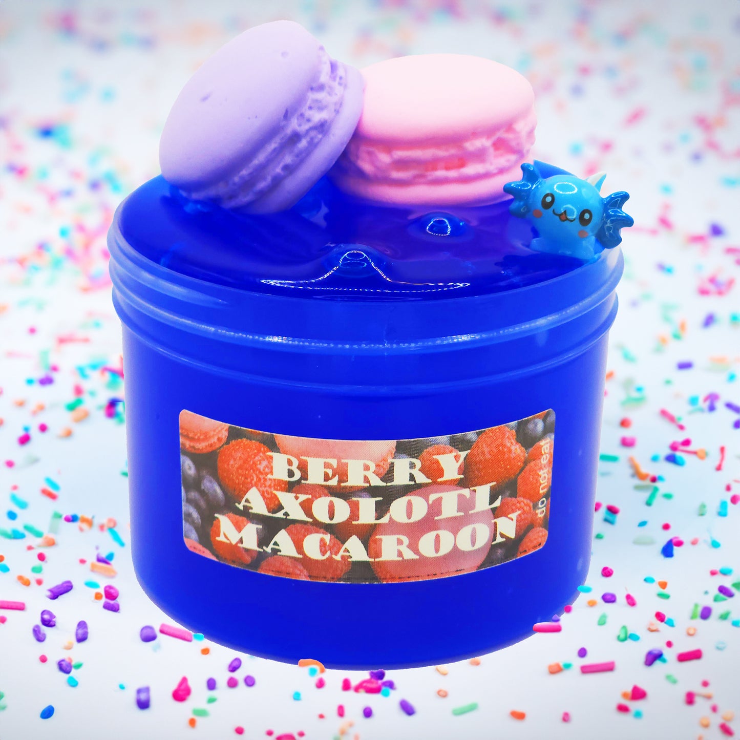 Berry Axolotl Macaroon Slime